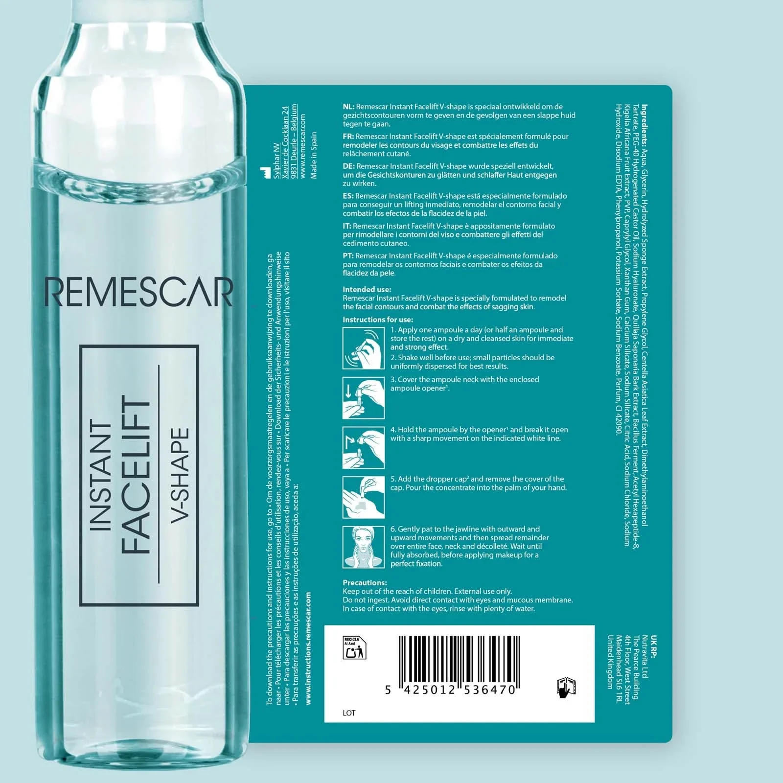 Instant Face Contour Lift – V-Shape Ampoules - Image 8